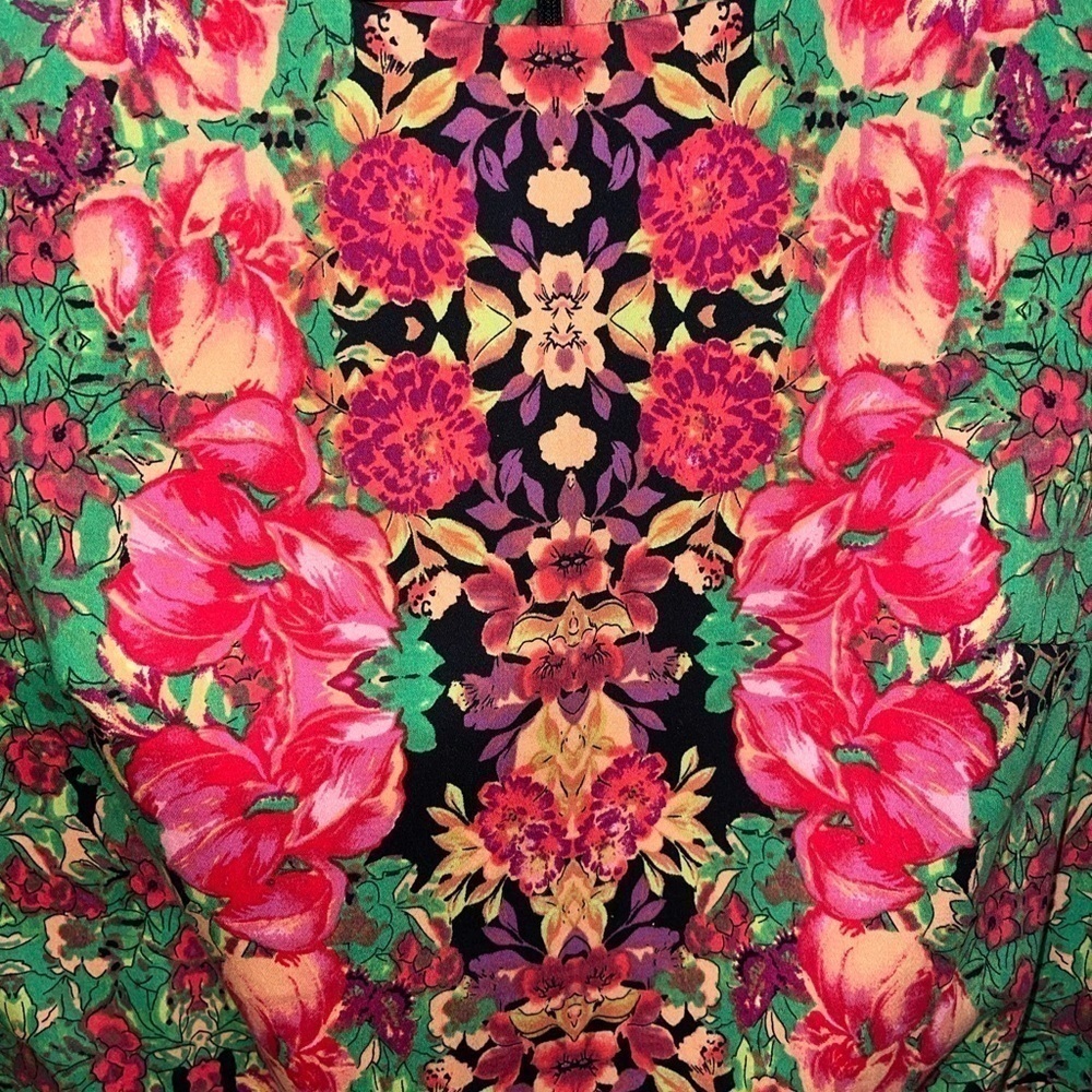 Madison Leigh Multicolored Floral Cap Sleeve Dress - Picture 8 of 10